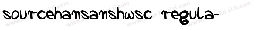 sourcehansanshwsc regula字体转换